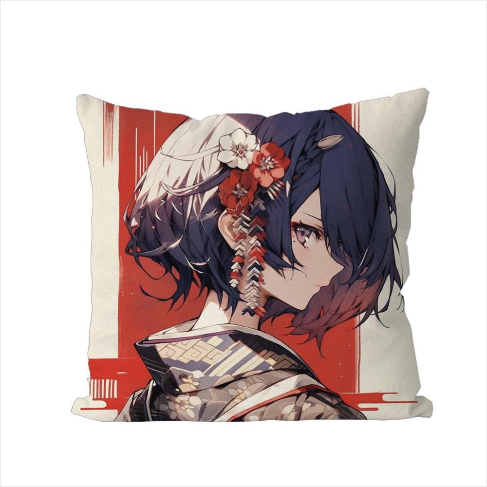 

Anime Tokyo Ghoul Pillow Case For Car Sofa Decorative Home Doublesided Print Plush Square Throw Pillow Cushion Cover 30x30cm
