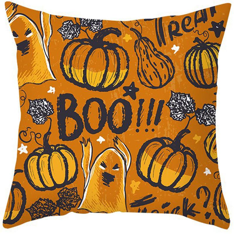 New Halloween Pillow Cover Home Decoration Spoof Pumpkin Sofa Waist Cushion Cushion Cover Pillow Cover