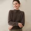 Autumn & Winter Women's 100% Pure Cashmere Half-High Neck Sweater - New Style, Comfortable, Warm, Fluffy Pullover.