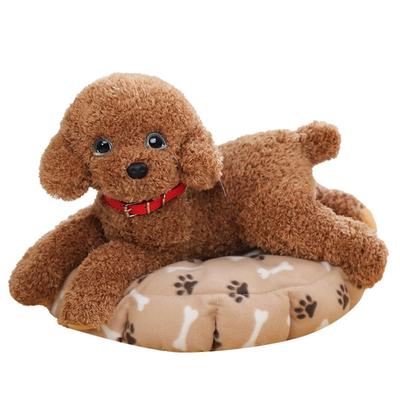 Realistische Kuscheltier-Hundepuppen Liegende Ausführung Pudel Plüschtiere Hund Plüschtier Heimdekoration