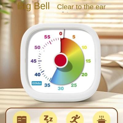 Bewegungs-Visueller Timer Zeitmanagement Kehrsekunde Countdown-Uhr 60-Minuten Stiller Küchen-Koch-Timer Kinder und Erwachsene