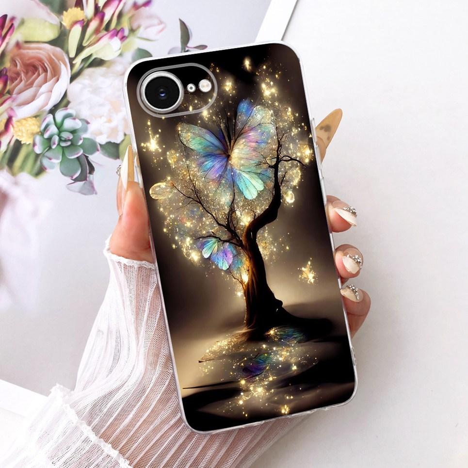 For iPhone 16e 16 Plus 16 Pro Max / SE 2025 Phone Case Chinese Dragon Cute Cat Cartoon Pattern Casing Soft Clear Silicone Cover