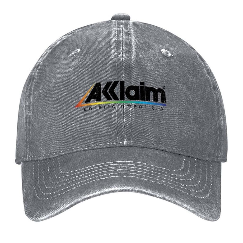 2026 Acclaim Entertainment Retro Video Game Company Logo With Weathered Effect Baseball Cap