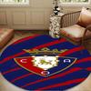 Red Blue Shield Atletico Round Mat Home Decor, Chair Rug For livingroom,Bedroom, Doormat Home Decor Birthday Gift Christmas Gifts