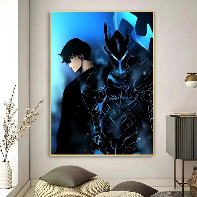 Solo Leveling Anime Artă de Perete pe Pânză HD Pisică Kawaii Mașini Poster pentru Decor Cameră de Joc Cadouri și Picturi Murale