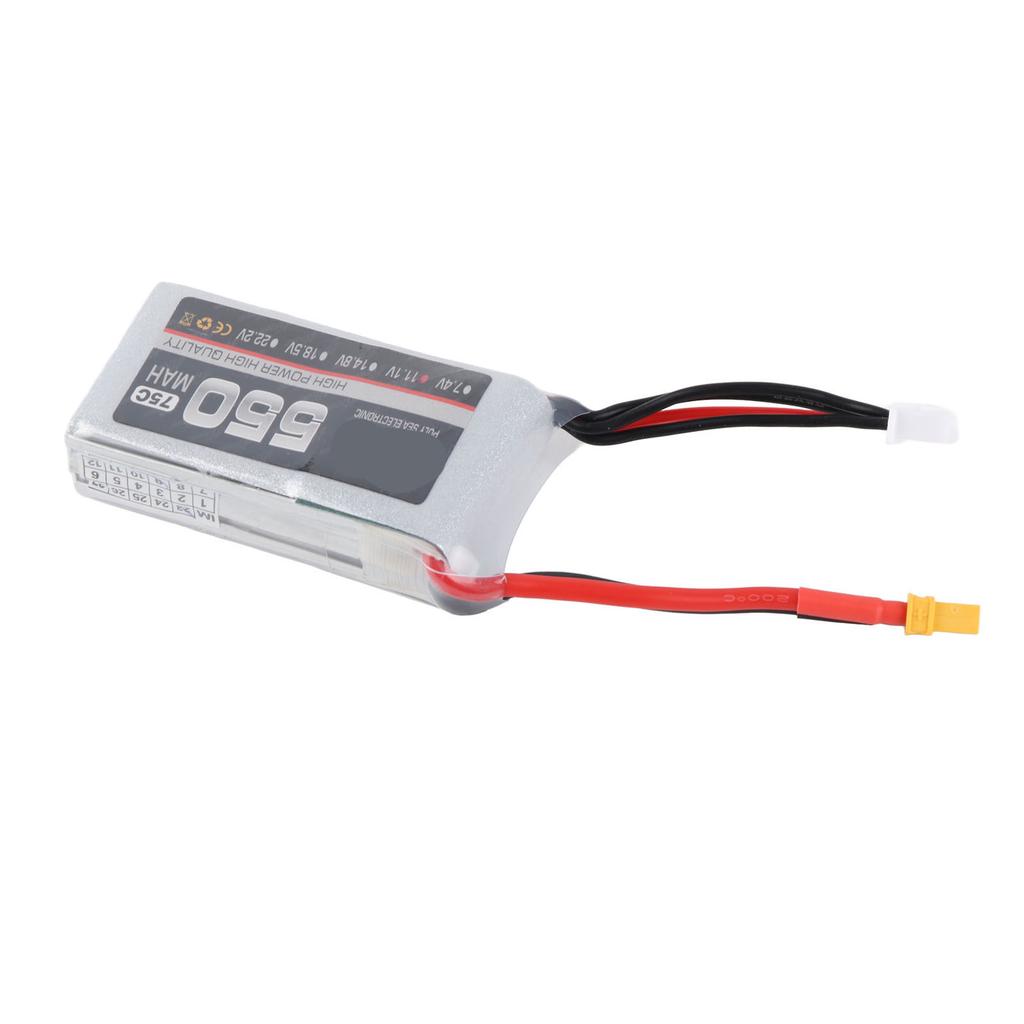 RC Lipo Battery 75C Lithium Polymer Stable 550mah XT30 Plug Lipo Battery for RC Helicopter 3S 11.1V