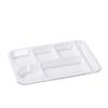 NHZHIW A5 Melamine 14-inch Rectangular Four-Compartment Dinner Plate