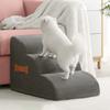 Curved Dog Stairs Ramp for High Beds and Sofa Climbing Pet Steps Nonslip Sponge Filling for Small Dogs and Cat