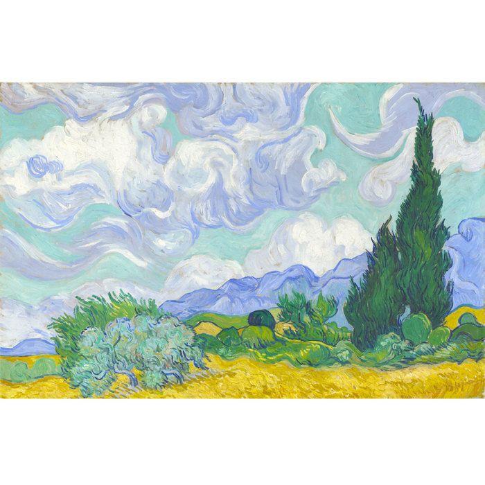 Puzzle 1000 Pièces : Van Gogh : Champ De Blé Avec Cyprès