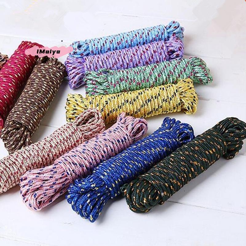 1/2 Stück 10 Meter Rutschfeste Winddichte Outdoor Wäscheleine Trockenseil Dickes Innen-Außen Bohrloses Kaltwasser Wäscheleine