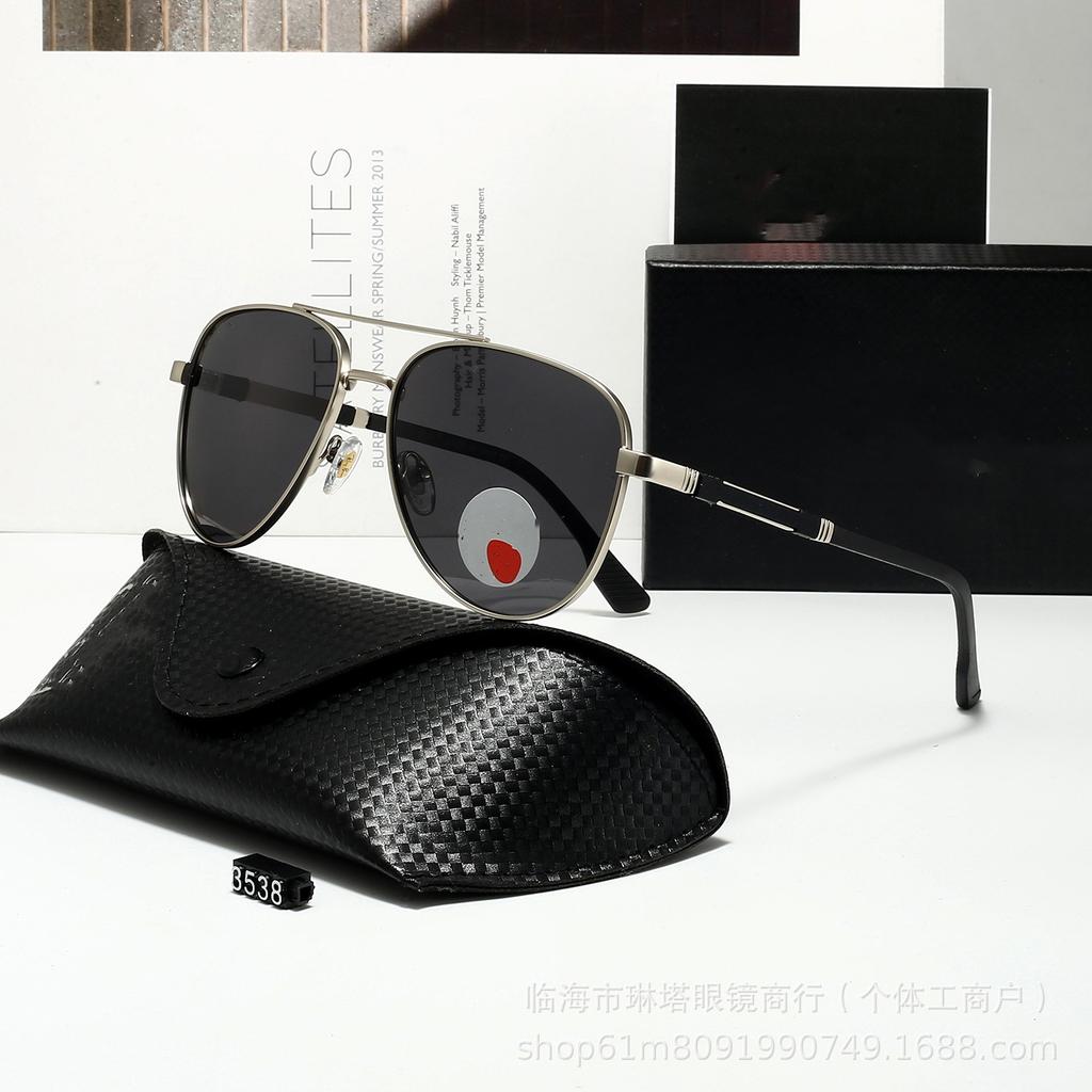 New pilot sunglasses men's polarized light UV protection fashion trend sunglasses advanced driving glasses women