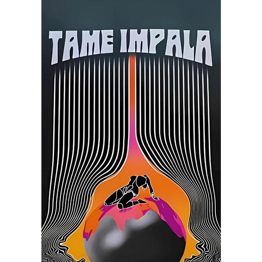 Berühmte Rapper Rock Tame Impala Poster Album Cover Drucke Popmusik Band Currents Leinwandbild Wandbilder Heim Raum Dekoration