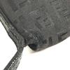 FENDI Zucchino Logo Bag Crossbody Pochette Shoulder Bag Leather/Canvas Black