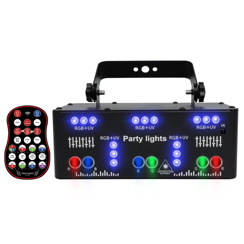 21-Eye Stage & KTV Atmosphere Lights: Colorful Flash & Laser Display