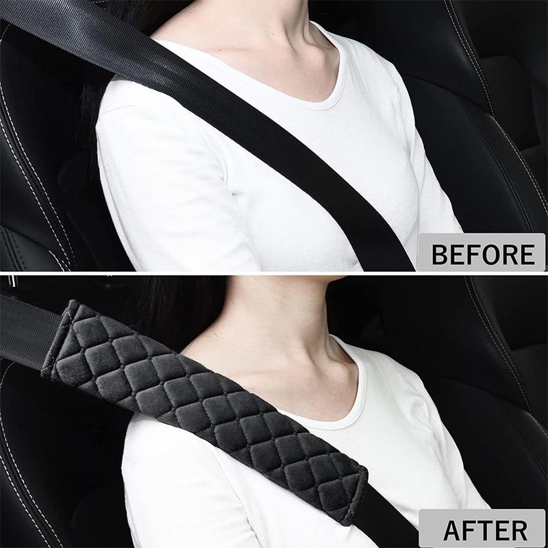 Comfortable Car Padded Seat Belt Covers Universal Safety Belt Shoulder Pad For Adults Teens Auto Accessories Decoration