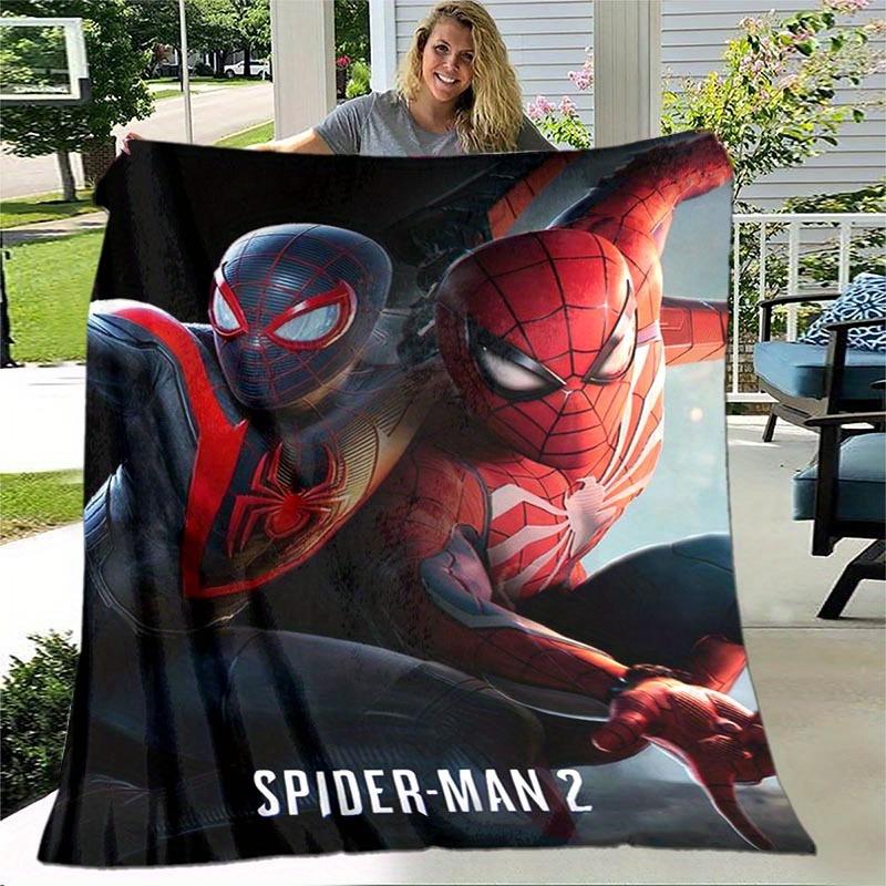 1pc Spider-Man Printing Blanket - Soft, All-Season Throw for Living Room, Bedroom,Personalized Gift with Adorable Cartoon Design