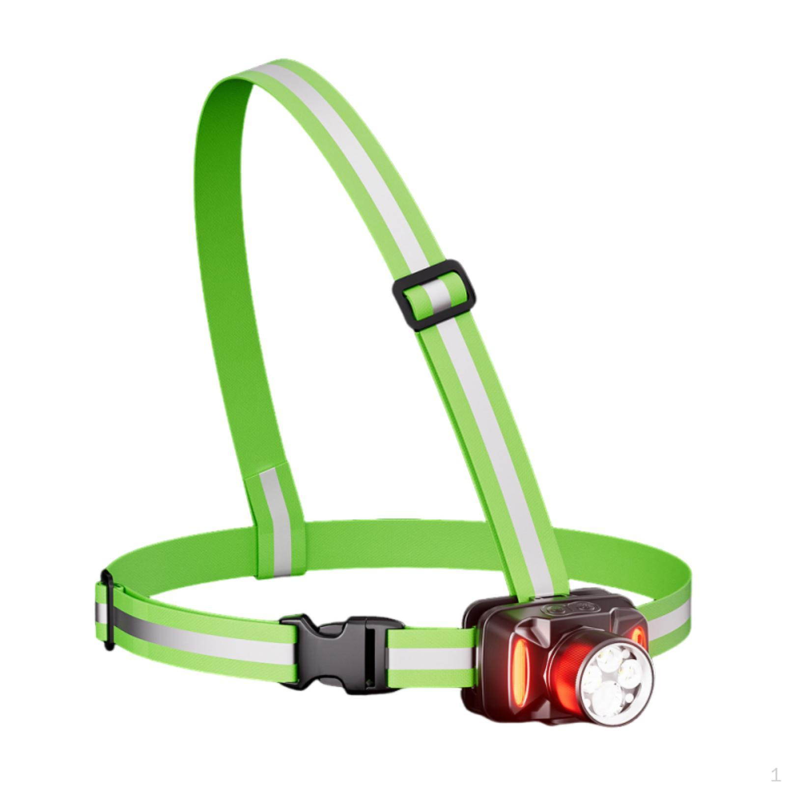 

Outdoor Night Light with Reflective Vest, Adjustable Tilt, Lightweight And Waterproof Construction, Single Strap