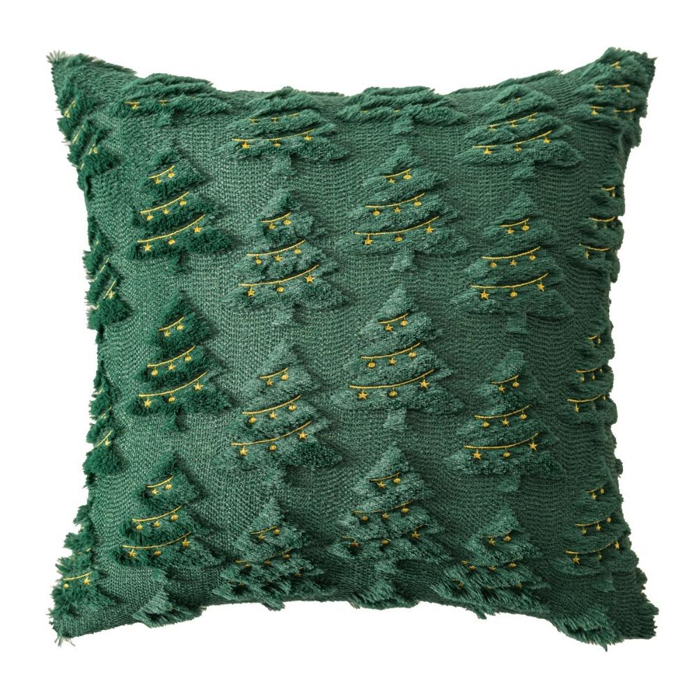 Christmas Tree Pillow Covers Plush Pillow Cases Delicated Pillowcase for Xmas Party