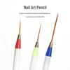 3-Piece Nail Art Pen Set: Wire-Pulling, Line-Drawing, Color-Painting Pens with Plastic Handles for Nail Art and Outlining.