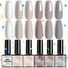 Limegirl 6 Color Macaron Nail Gel Polish Set - Spring Summer Pastel Colors, Ice Cream Shades, Long Lasting & Quick Dry