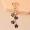 Elegant Pearls And Cherry Blossom Handbag Bag Charm With Heart Clasp Bags Pendant Keyring Decors For Fashionable Women