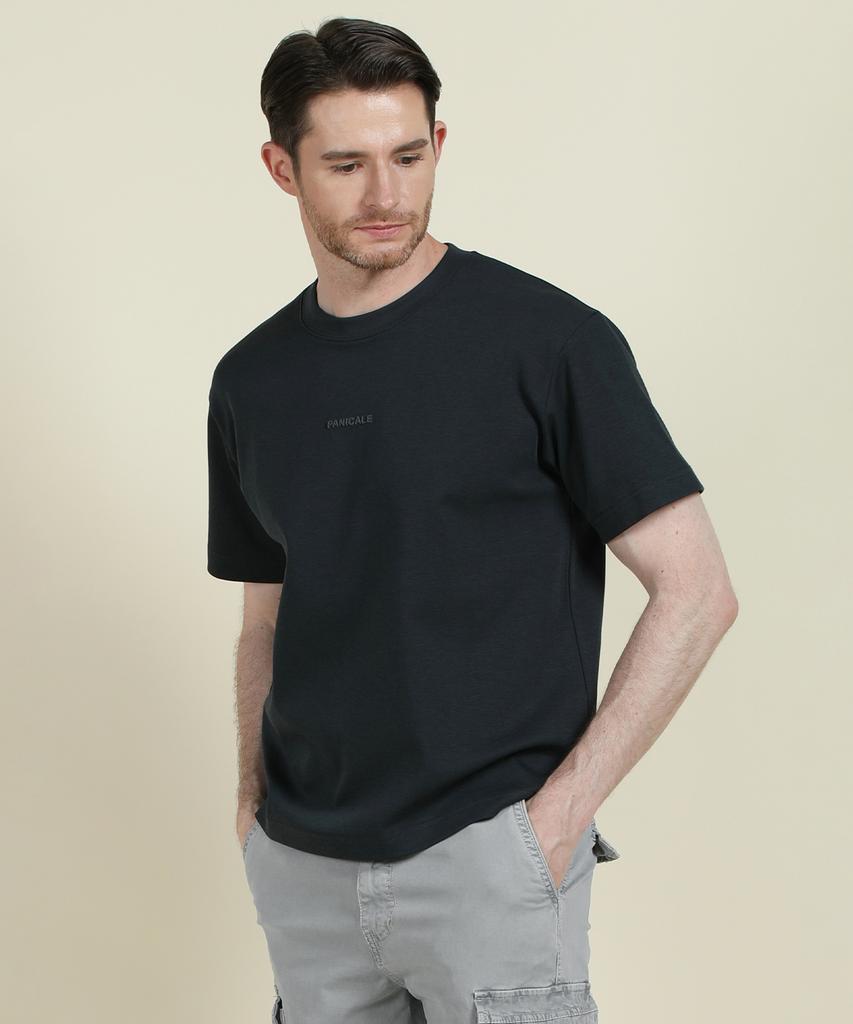 PANICALE Charcoal Logo Short Sleeve T-Shirt
