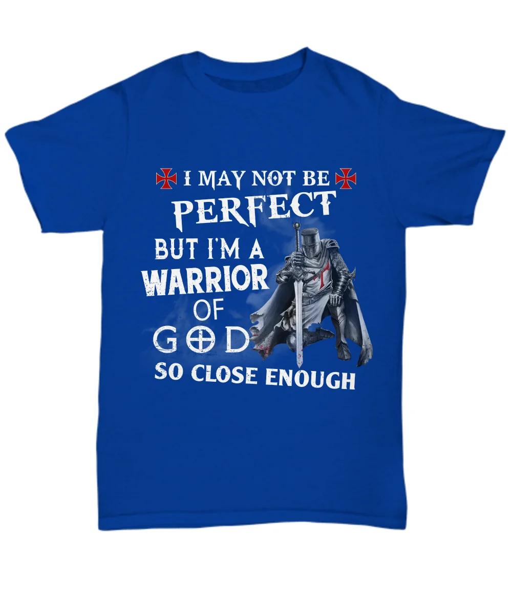 

Christian Knight Templar TShirt I Am Warrior Of God Tee Mens Summer Cotton Short Sleeve ONeck T Shirt Gifts New S3XL S