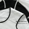 Japanese Cotton Women's Mid-Waist Sporty Color Block Triangle Panties
