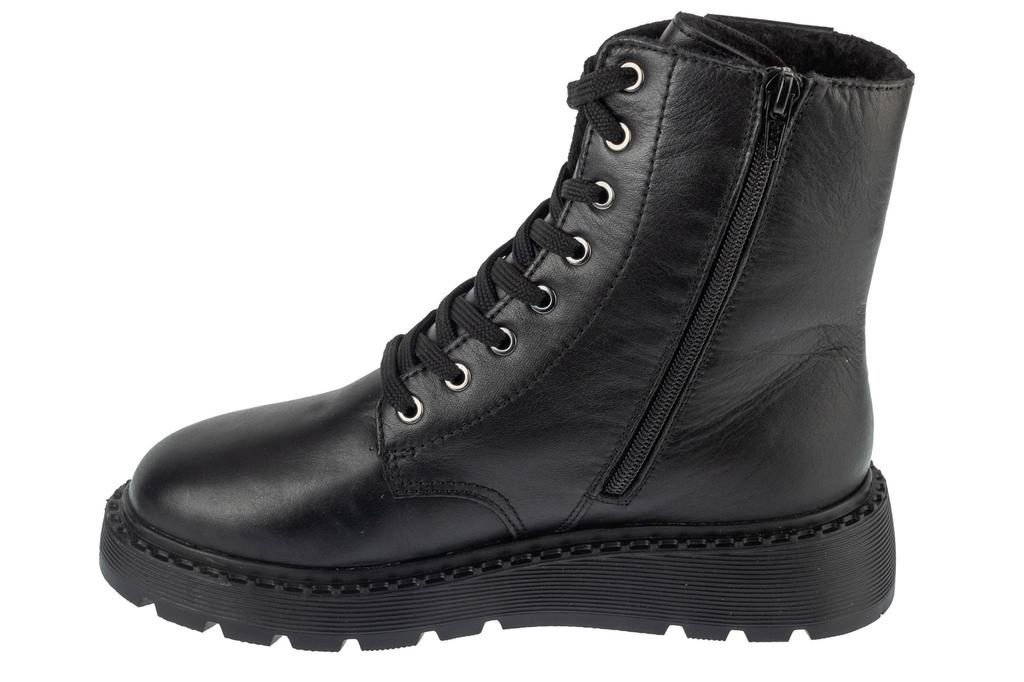 RIEKER Kotníkové boty, Dámské černé šněrovací boty