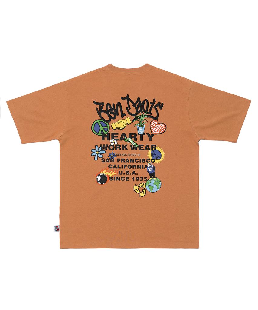 BEN DAVIS White Label Grateful Tee White