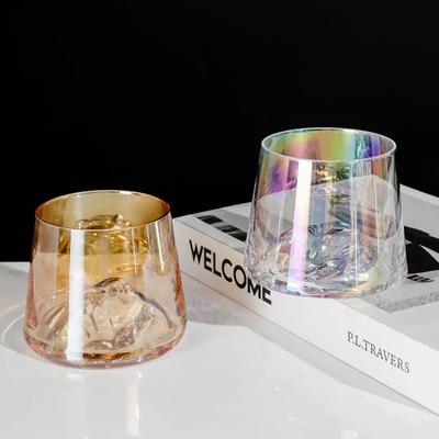 250ml Japanisches Transparentes Eisbergglas Whiskey Weingläser Kaffeegetränke Sodawasser Saftbecher Trinkgeschirr Barzubehör