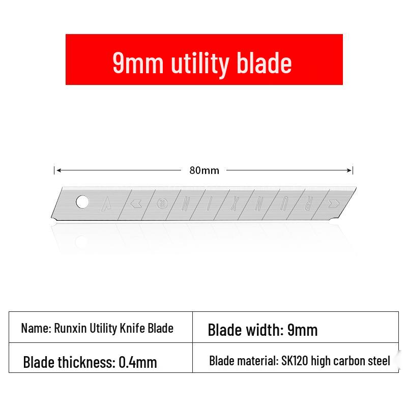 Industrial Grade Utility Knife - Durable Non-Wobbling Holder, Heavy Duty All-Steel Blade, Thickened for Cutting Wallpaper