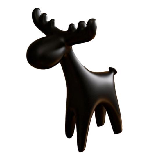 Reindeer Figurine 3D Printed Small Deer Statue Christmas Tabletop Ornament for TV Stand Shelf Wine Rack Cabinet Mantle Decoration