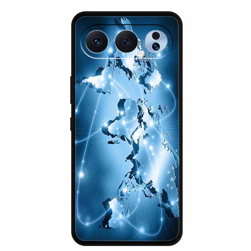 Case For Honor 500 Pro 5G 2025 Fashion Black Edge Soft TPU Silicone Covers For Honor 500 Pro Cases Painted Flowers Shells Fundas