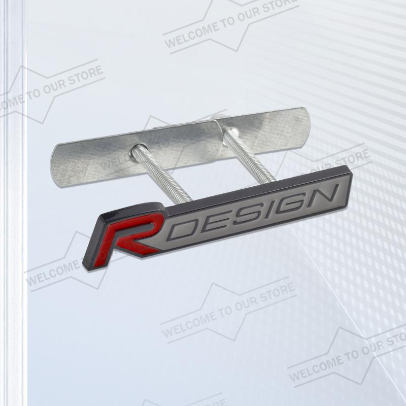 Car Styling Body Trunk 3D Metal R Design Emblem Grille Badge Stickers Decal For Volvo S60 S80 S90 XC90 XC60 XC40 V50 V70 V60 S40