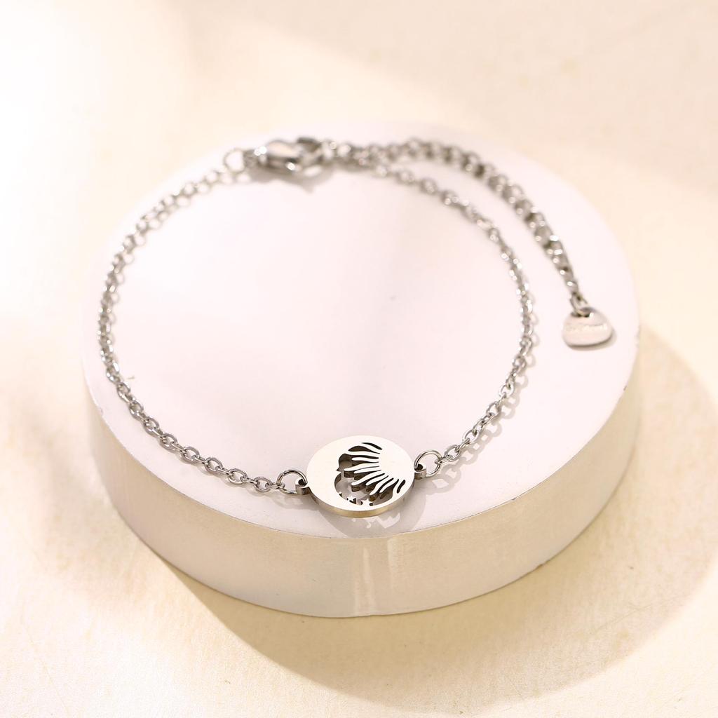 Stainless Steel Animal Fruit Bracelet - Kitten, Puppy, Strawberry Design