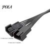 PWM Fan Splitter Cable 13.5cm Professional Tinned Copper Wide Compatibility 1 Hub to 2 4 Pin Extension for Desktop Corrosion-resistant