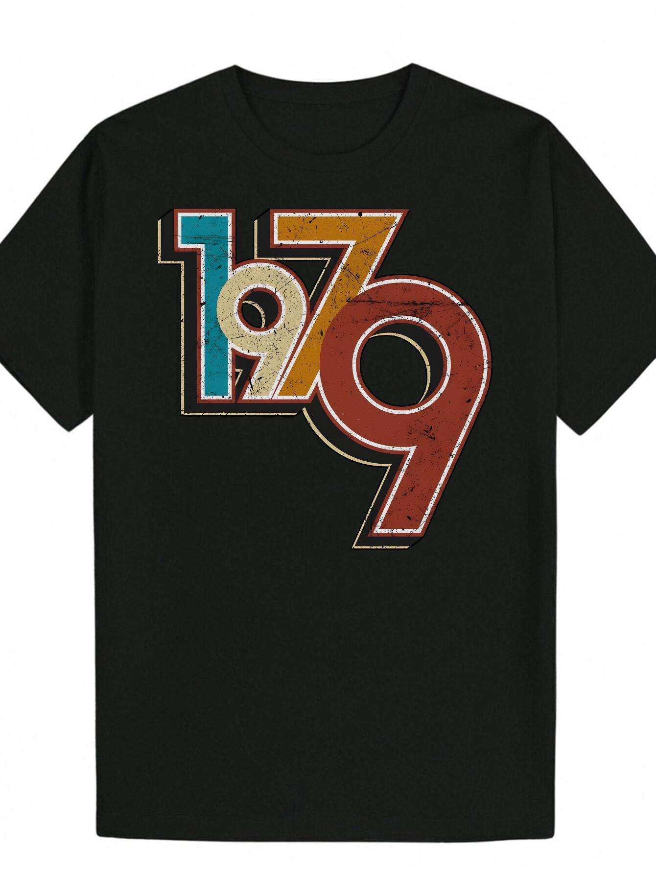 Casual Summer T-shirt - Vibrant 197 Letter Print S
