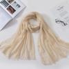 New 70*175Cm Women Muslim Crinkle Hijab for Women Soft Cotton Headscarf Islamic Head Wraps Femme Musulman Head Scarf