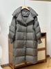 European winter new puff down cotton clothes women's long knee loose thickened high-end cotton jacket