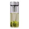 WANXIANG Single-Layer Glass Tea Infuser Cup with Handle and Lid