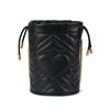 GUCCI GG Marmont Quilted Leather Bucket Bags Chain Crossbody Bag, Shoulder Bag Mini Women's Black 575163-DTDRT-1000