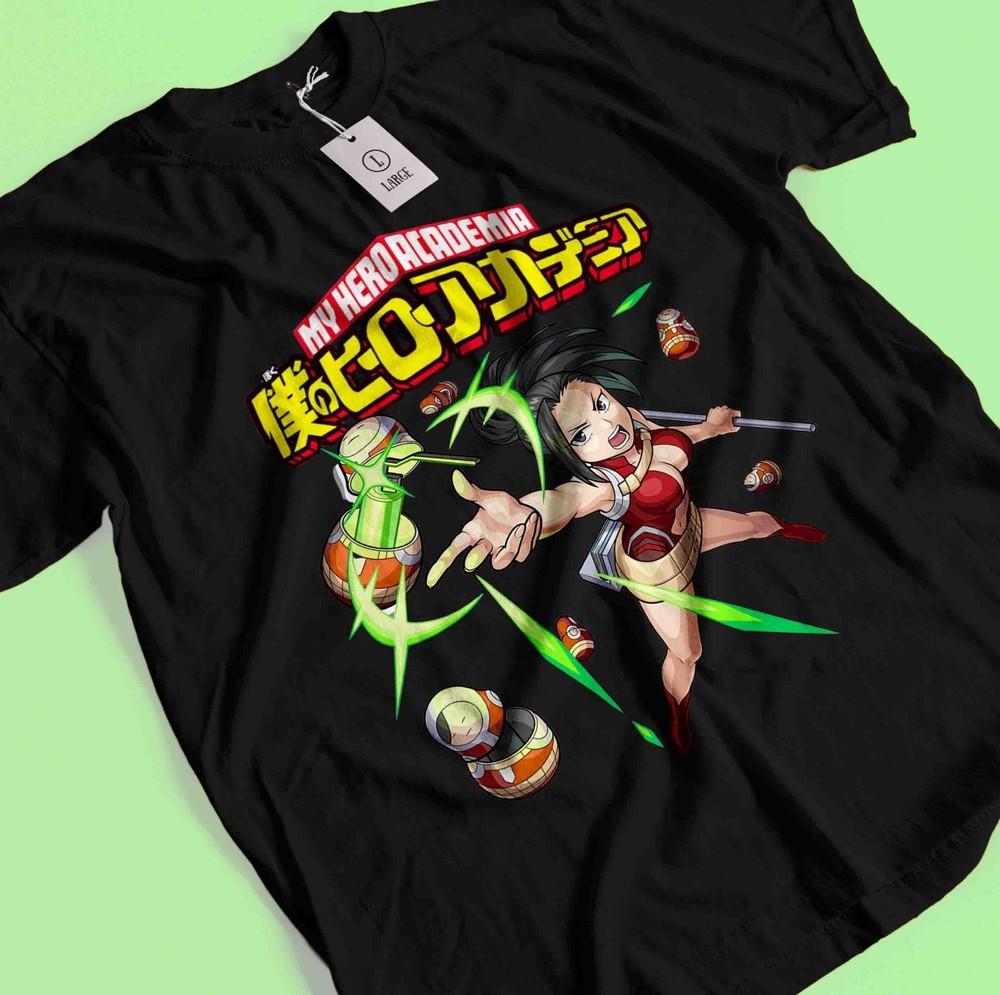 

Momo Yaoyorozu T-Shirt My Hero Academia Tshirt Endeavor Midoriya Shirt MHA Dabi L