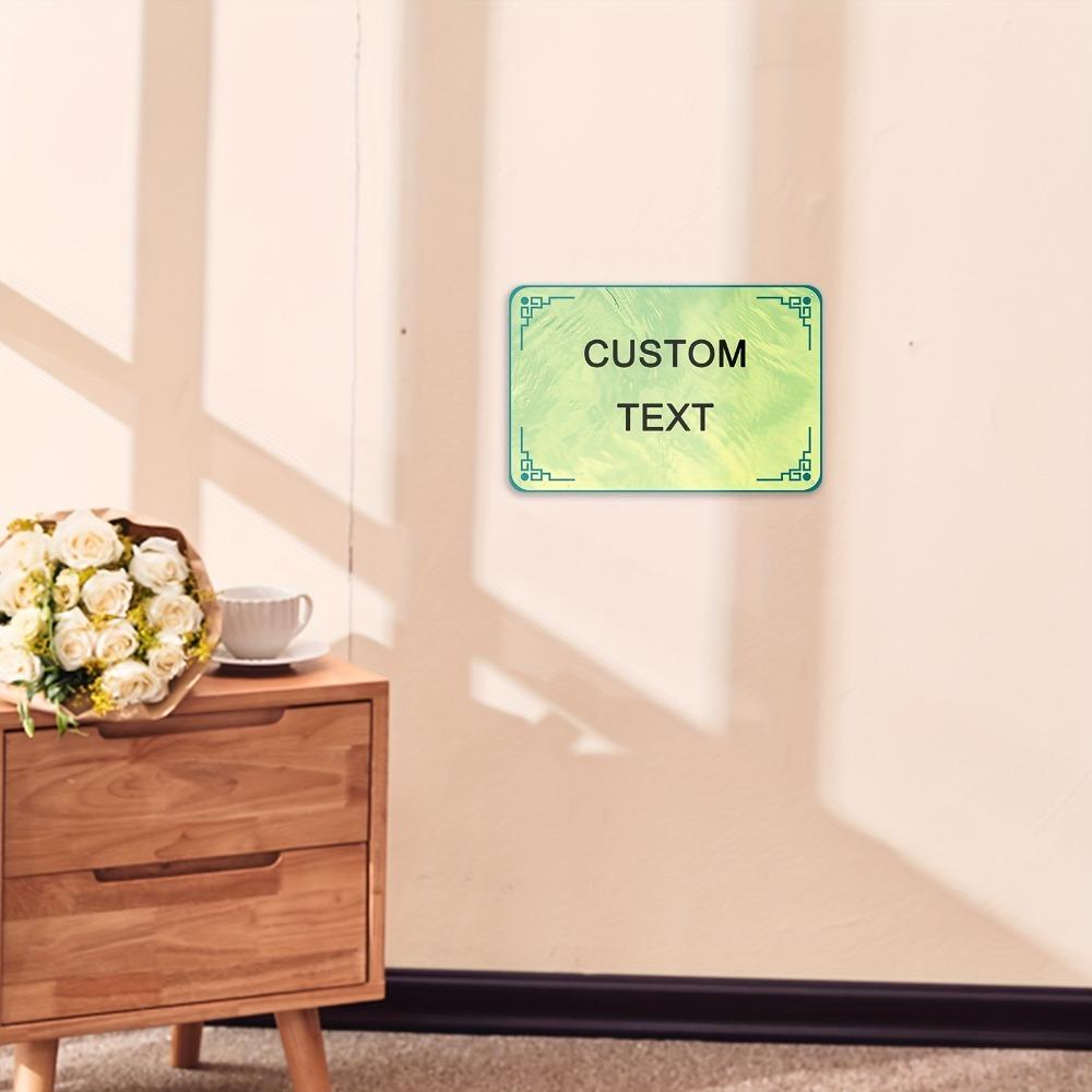 Custom Retro Aluminum Sign 8x12 Inch Personalized Text Rustic Wall Decor Indoor Outdoor