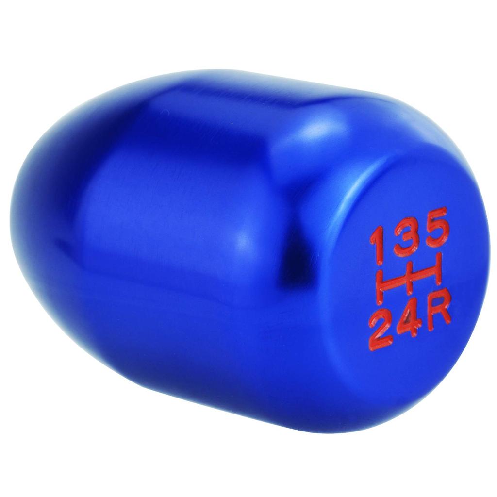 Abfer Short Car Gear Metal Stick Shifter Aluminum Alloy Gear Shifter Universal for Automatic and Manual Car Interior Accessories Knob, 5-Speed Head,