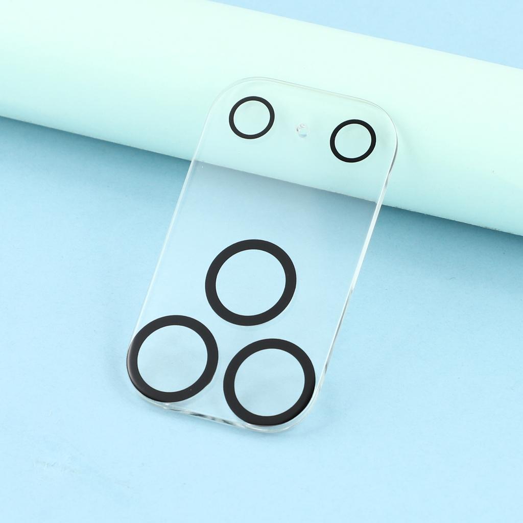 2Pcs For iPhone 17 Pro Camera Lens Protector Silk Printing Lens Film 3D Arc Edge