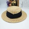Foreign Trade French Retro Japanese Straw Flat Top Top Top Hat Men And Women Summer Panama Wide Brim Straw Hat Shading Holiday Beach