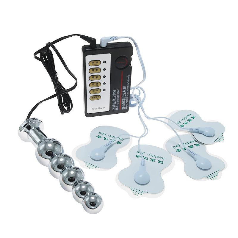 Electric Shock Butt Plug Yin Bolt Patch Suit Men and Women Back Court Chrysanthemum Stimulation Alternative Climax SM Training Tool