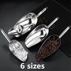 BBQ Ice Sugar Flour Ice Scoops Shovel Wedding Bar Party Home Kitchen Tool Stainless Steel Ice Scraper Food Buffet Candy Bar Tool