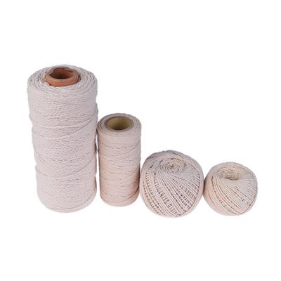 Verdrehtes Geschenkband Weihnachten 100% Natürliche Beige Baumwollschnur Seil Nähschnüre DIY Seil